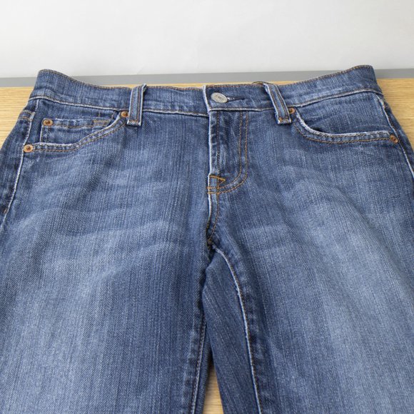 7 For All Mankind Bootcut 26 X 32 Women's Denim Jeans Medium Wash Zip Fly USA - Picture 4 of 8